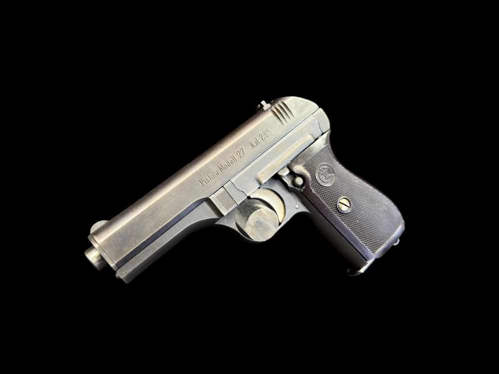 AWESOME, GERMAN WWII NAZl OCCUPATION CZ 27 PISTOL RIG 7.65MM C&R -img-6