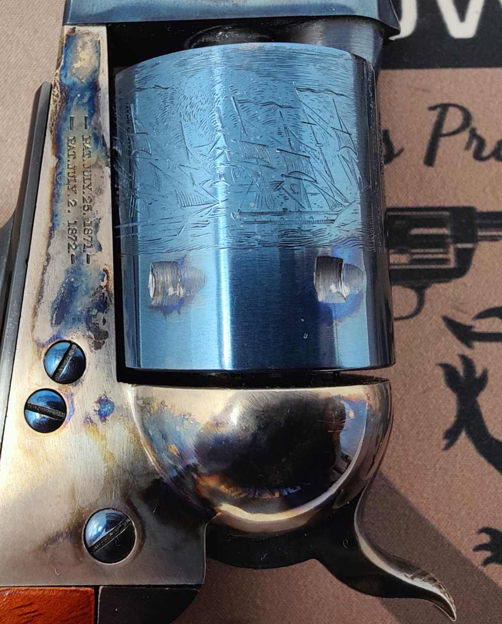 Cimarron 1872 Army in 45 S&W Schofield, John Taffin Owned Gun-img-3