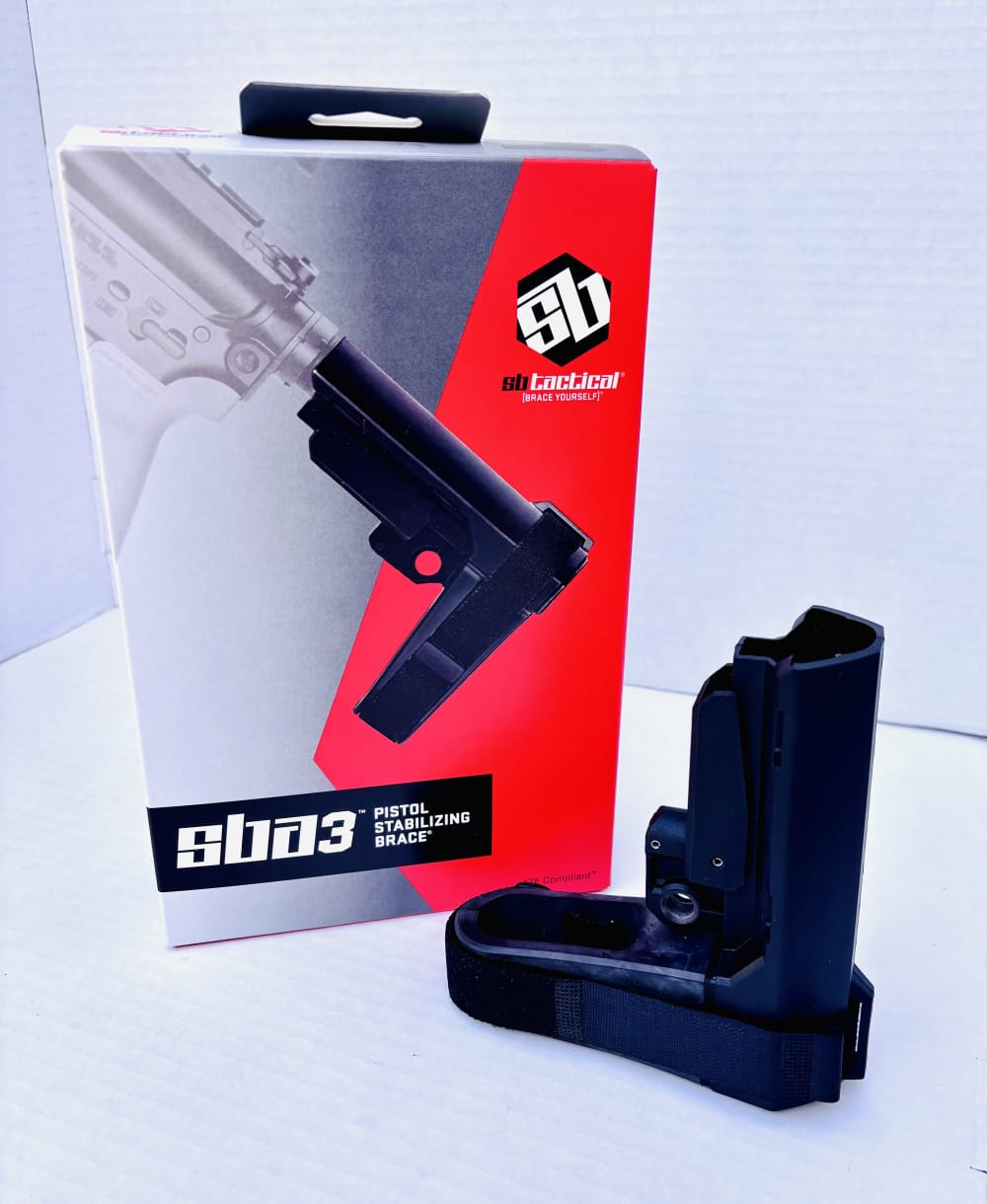SB Tactical SBA3 Adjustable Pistol Stabilizing Brace Black-img-1