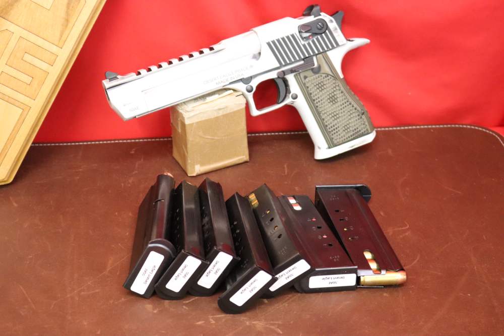 As New Magnum Research Desert Eagle 50 AE BATTLEWORN Storm Trooper Finish!-img-1