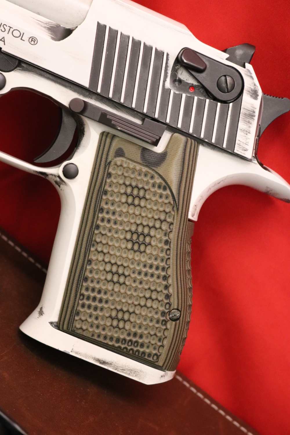 As New Magnum Research Desert Eagle 50 AE BATTLEWORN Storm Trooper Finish!-img-6