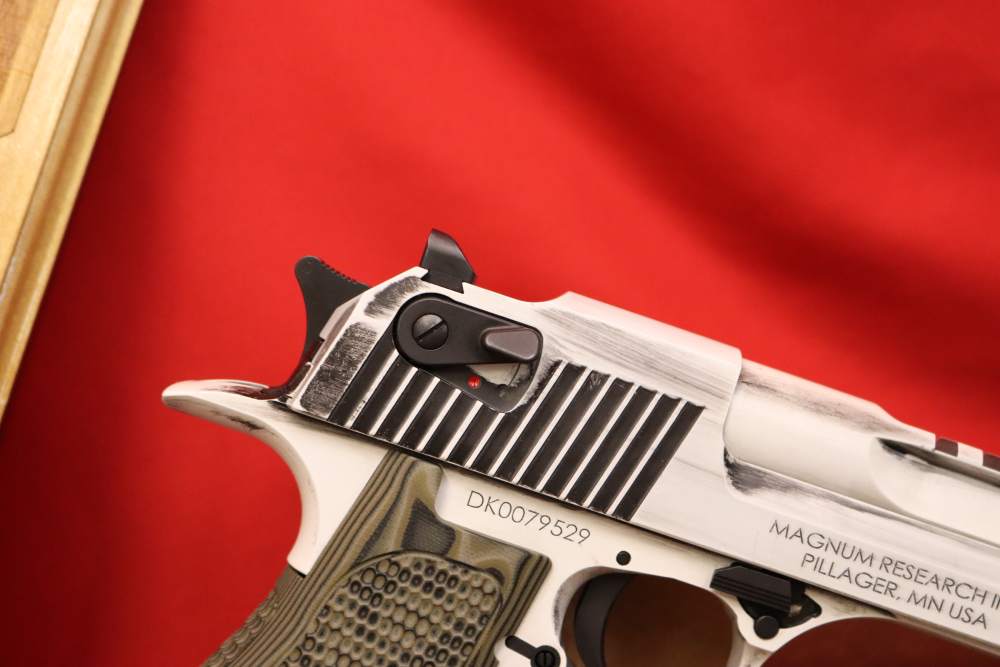 As New Magnum Research Desert Eagle 50 AE BATTLEWORN Storm Trooper Finish!-img-13