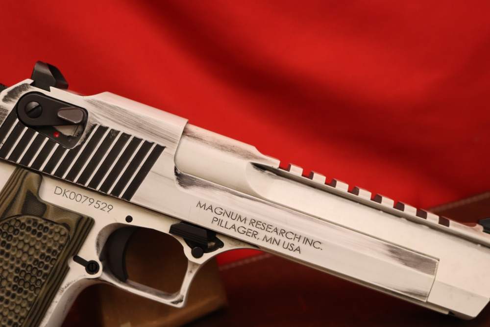 As New Magnum Research Desert Eagle 50 AE BATTLEWORN Storm Trooper Finish!-img-12