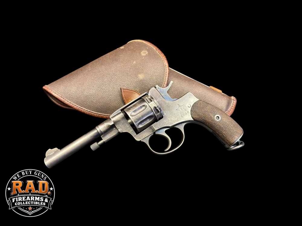 ORIGINAL FINISH, 1930 RUSSIAN TULA M1895 REVOLVER RIG 7.62x38 NON IMPORT -img-0