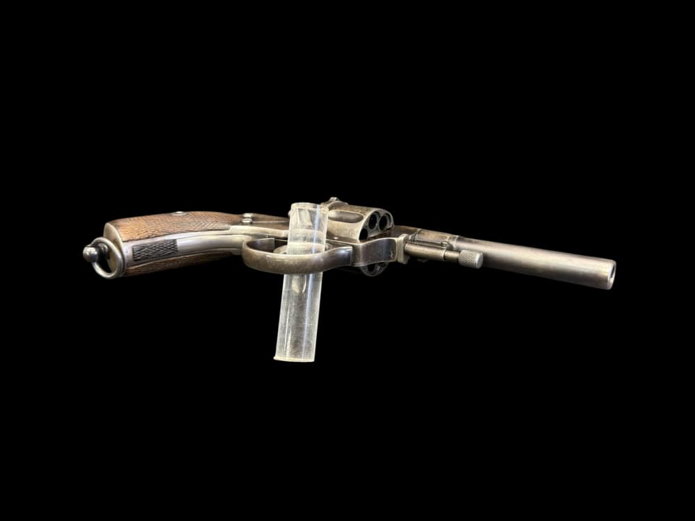 ORIGINAL FINISH, 1930 RUSSIAN TULA M1895 REVOLVER RIG 7.62x38 NON IMPORT -img-29