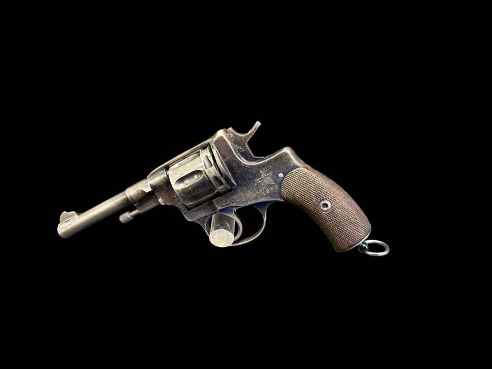 ORIGINAL FINISH, 1930 RUSSIAN TULA M1895 REVOLVER RIG 7.62x38 NON IMPORT -img-6