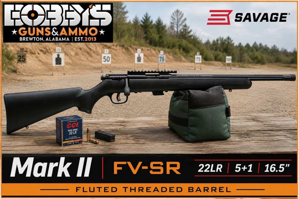 SAVAGE ARMS MARK II BOLT 22LR BL/SYN 16" Threaded Barrel-img-0