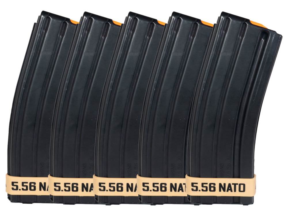 5 PACK - Global Ordnance 556 NATO 30rd AR15 Magazines & Magazine Bands-img-0