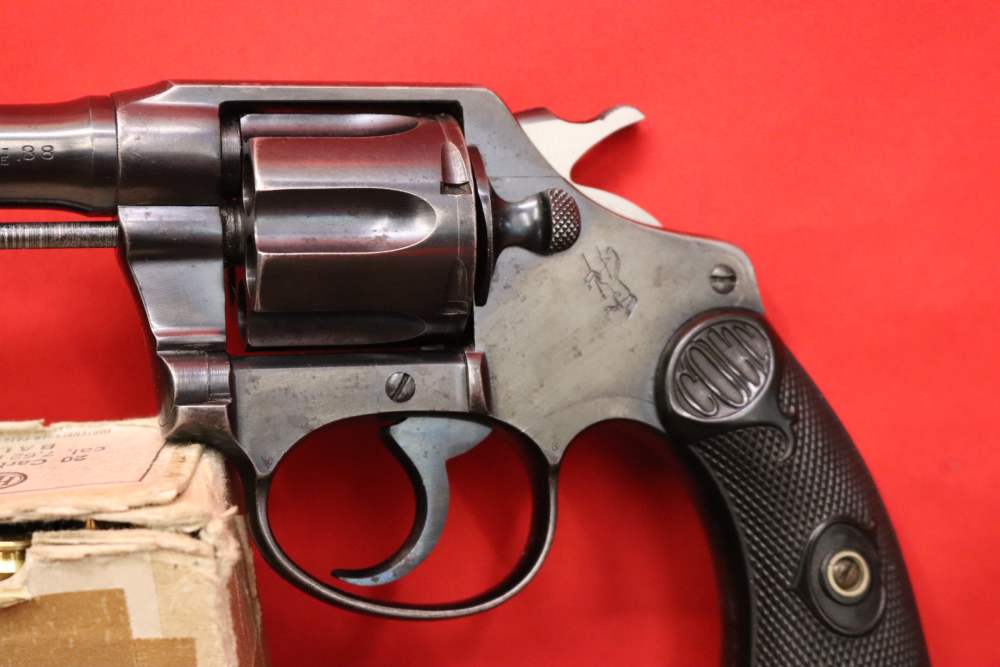 1920 Colt Police Positive ORIGINAL FINISH Four 4 Inch PREWAR Carry! 38 S&W-img-3