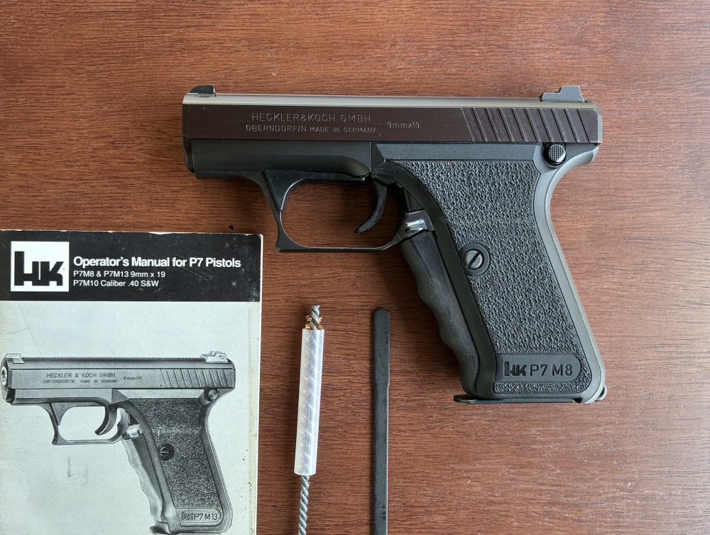 HK P7M8 never fired.Plumb colored slide.-img-0