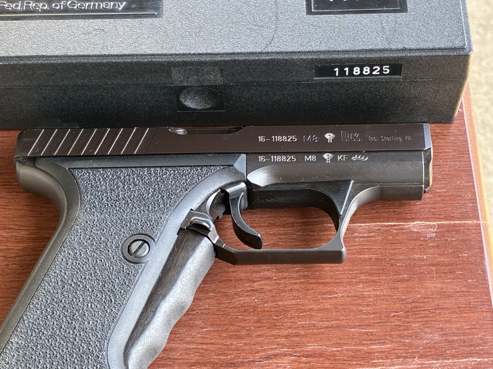 HK P7M8 never fired.Plumb colored slide.-img-2