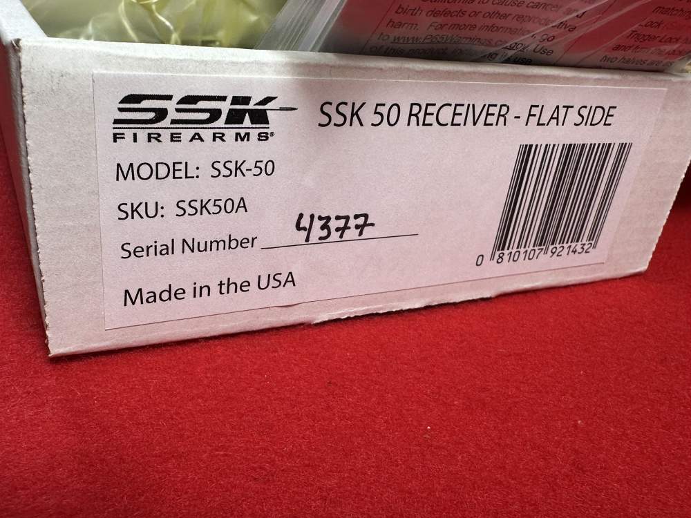 SSK-50 Flat Side Stainless Thompson Contender Frame Receiver Rifle Pistol-img-3