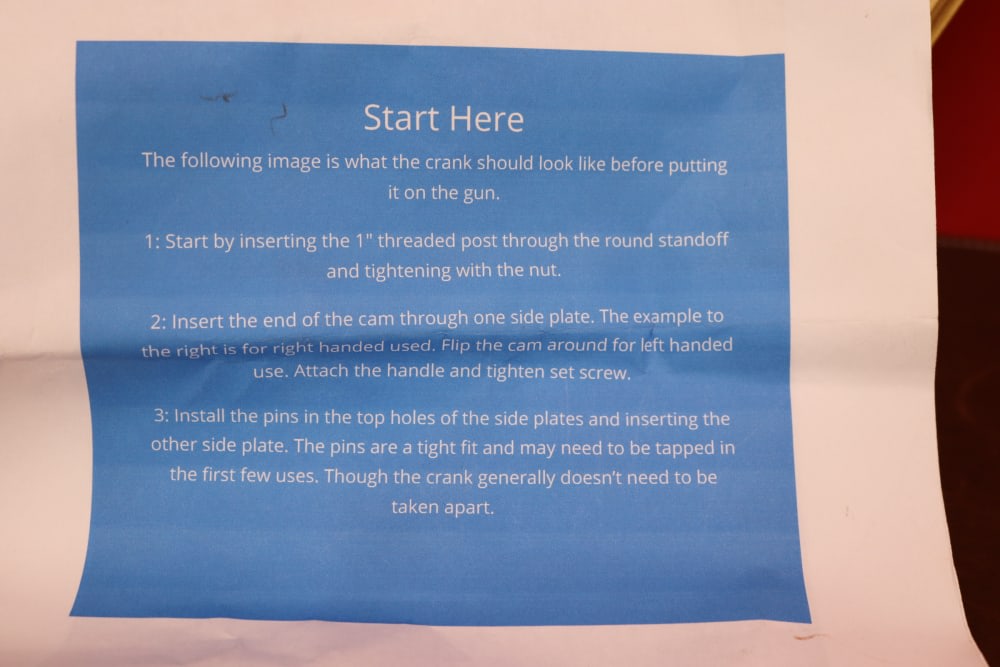GATCRANK LOT 11 Gat Cranks A set Of Descriptive Instructions-img-1