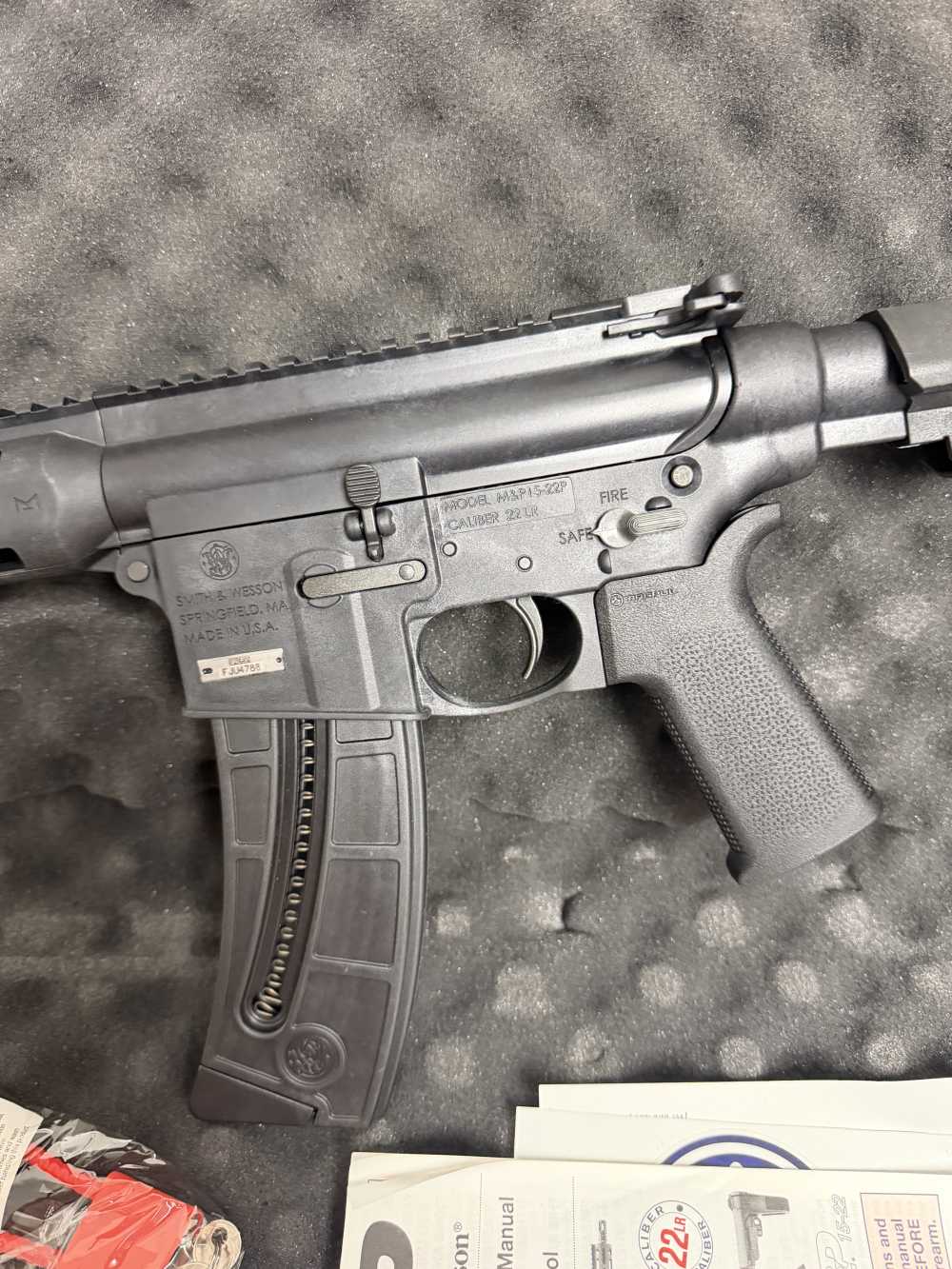 S&W M&P15-22 Sport, 22 LR, 8", Black Magpul MOE Grip, 25 Rds, w/Brace-img-2