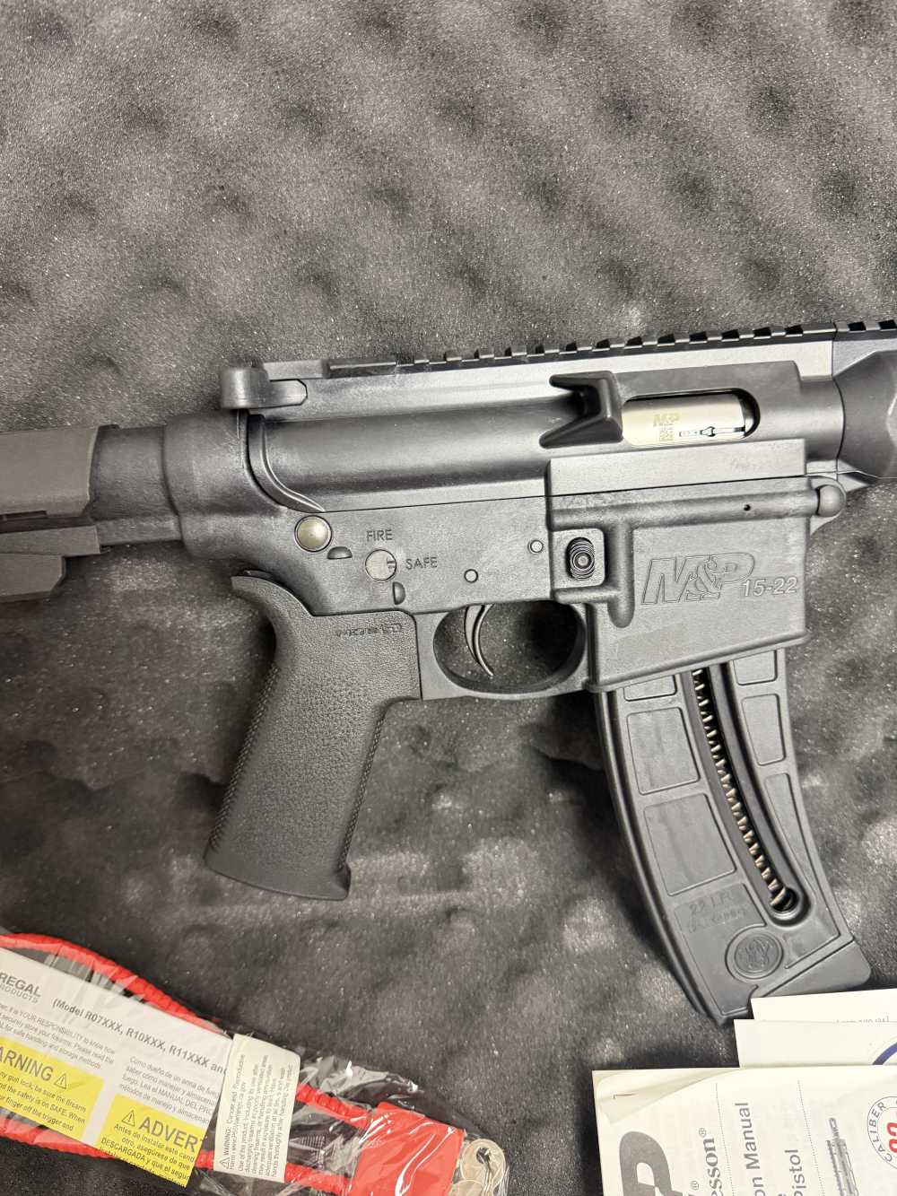 S&W M&P15-22 Sport, 22 LR, 8", Black Magpul MOE Grip, 25 Rds, w/Brace-img-5