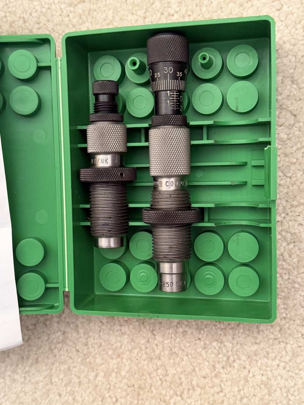 Redding 22-250 REM B/NK 9E sizing and Compitition Seating dies-img-0