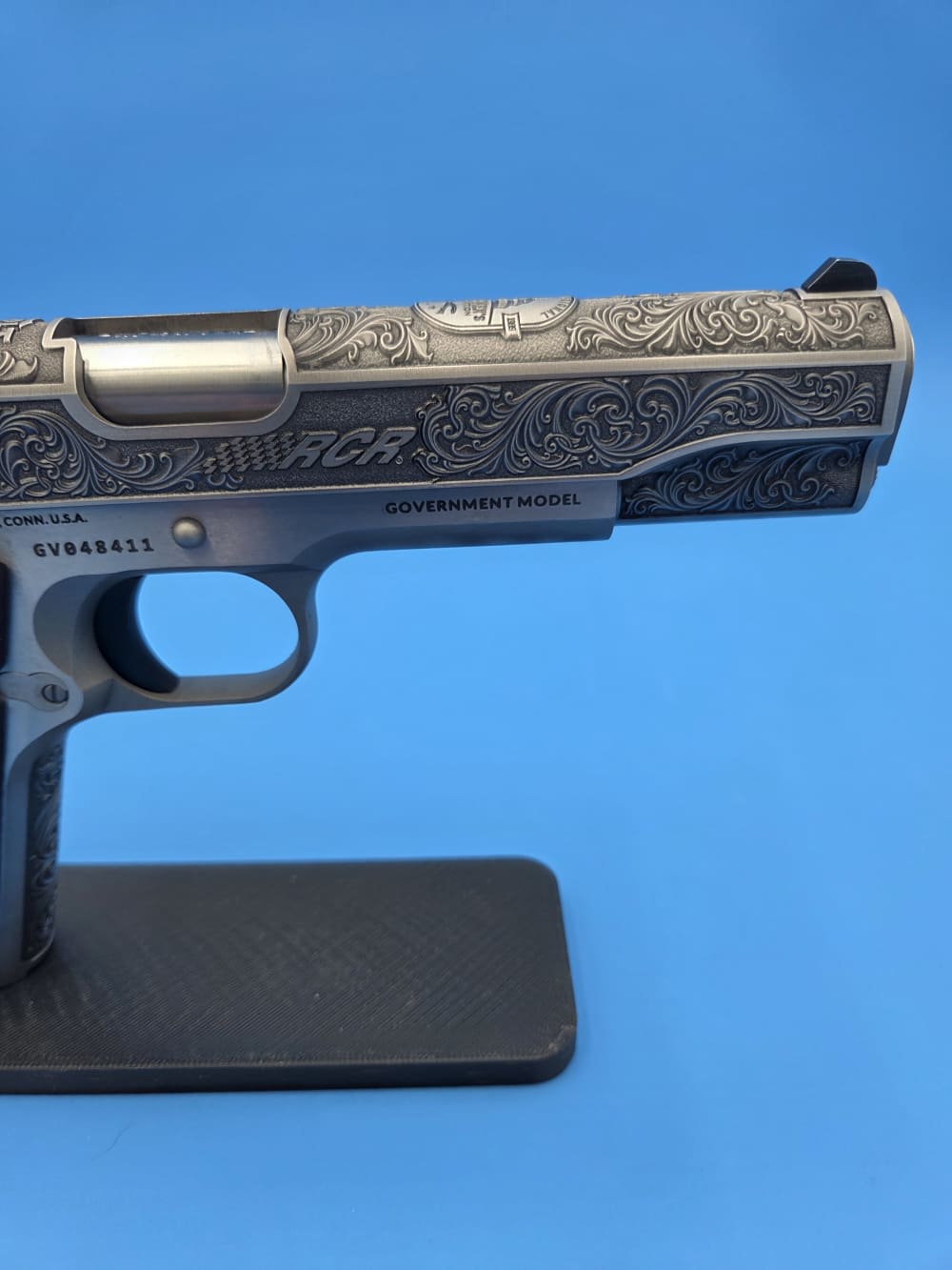 Colt 1911 45 ACP Altamont engraving Nascar RCR & CSF 1 OF 1-img-2