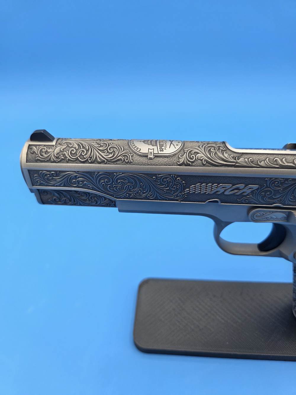 Colt 1911 45 ACP Altamont engraving Nascar RCR & CSF 1 OF 1-img-6