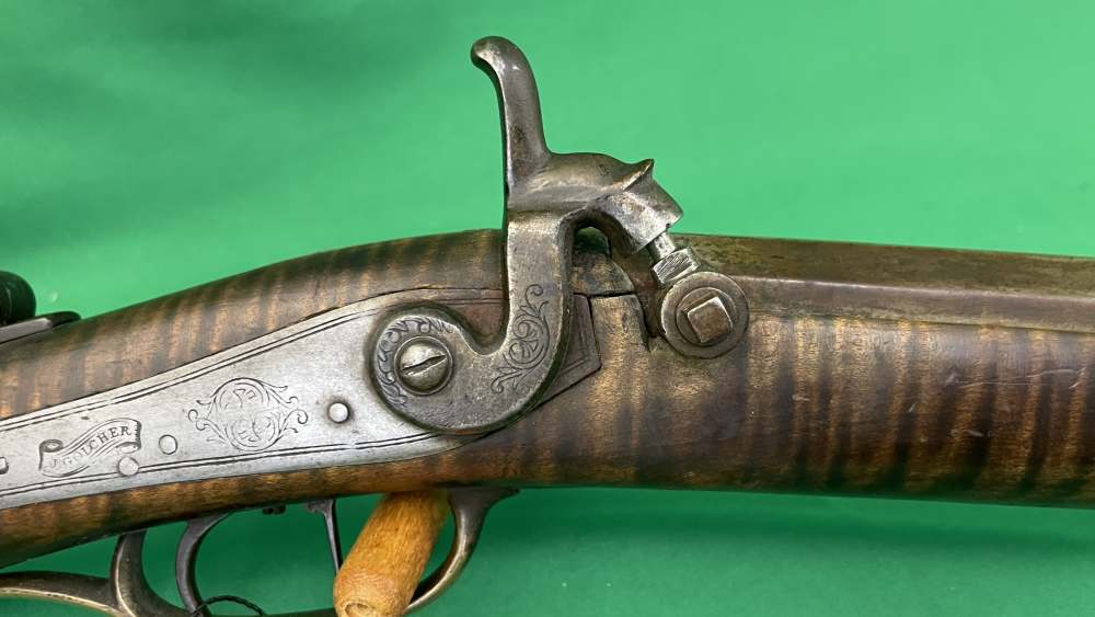 Unknown Make .36cal Muzzle loader J. Golcher Lock 35" Barrel-img-4