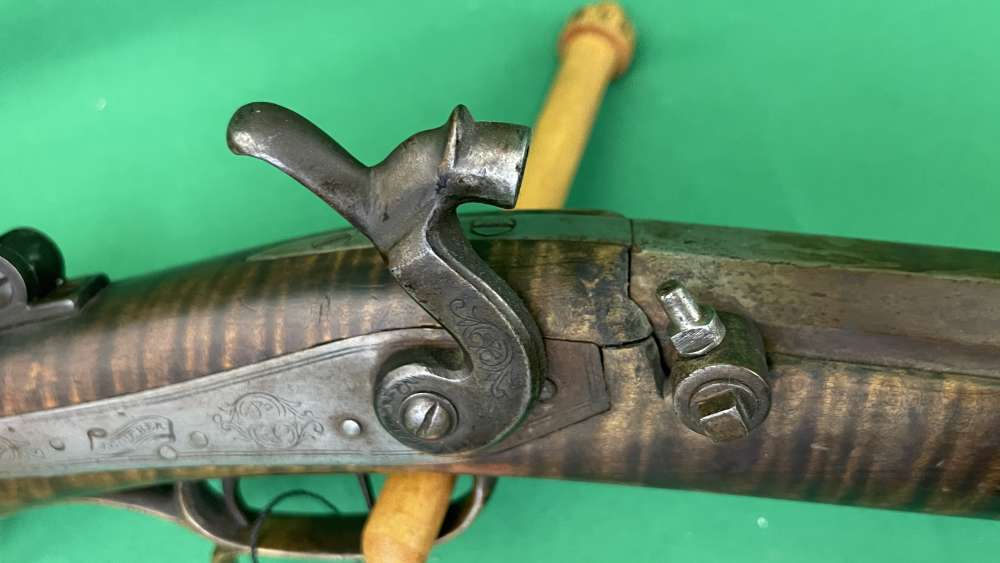Unknown Make .36cal Muzzle loader J. Golcher Lock 35" Barrel-img-5