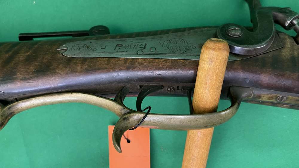 Unknown Make .36cal Muzzle loader J. Golcher Lock 35" Barrel-img-12