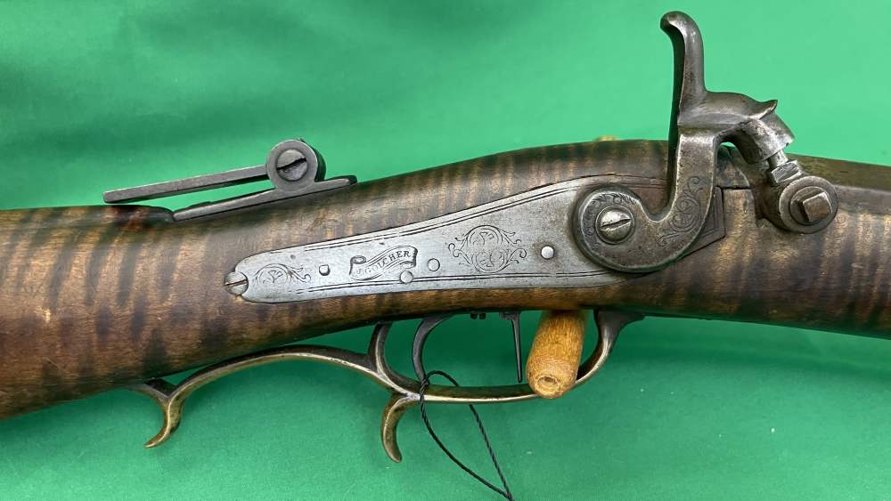Unknown Make .36cal Muzzle loader J. Golcher Lock 35" Barrel-img-2