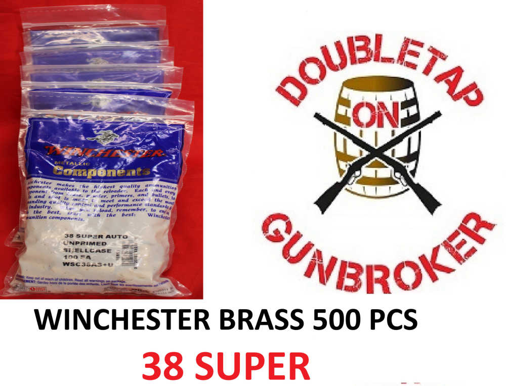 38 SUPER BRASS WINCHESTER NEW SEALED BAGS 38 SUPER+P -img-0