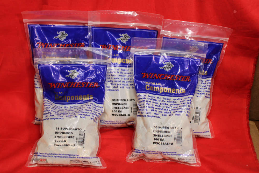 38 SUPER BRASS WINCHESTER NEW SEALED BAGS 38 SUPER+P -img-3
