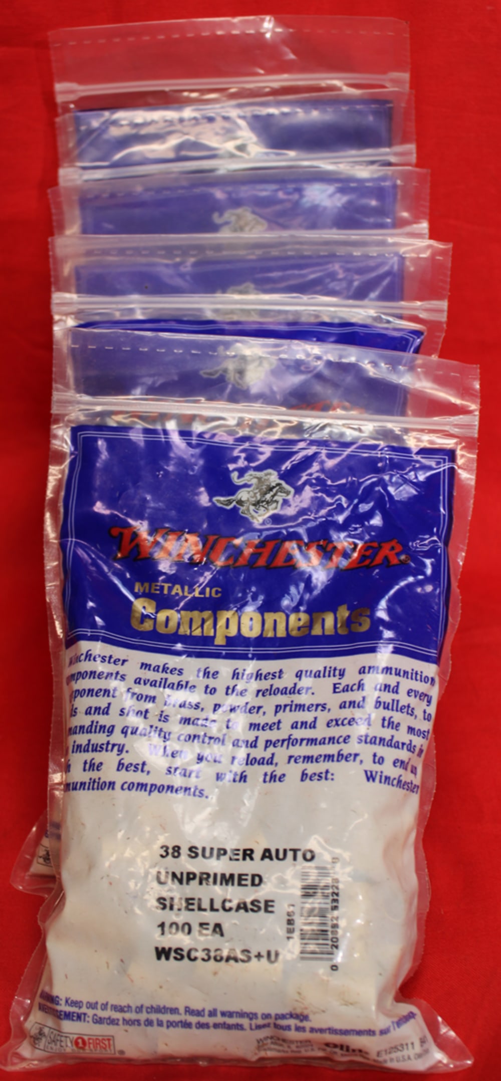 38 SUPER BRASS WINCHESTER NEW SEALED BAGS 38 SUPER+P -img-2