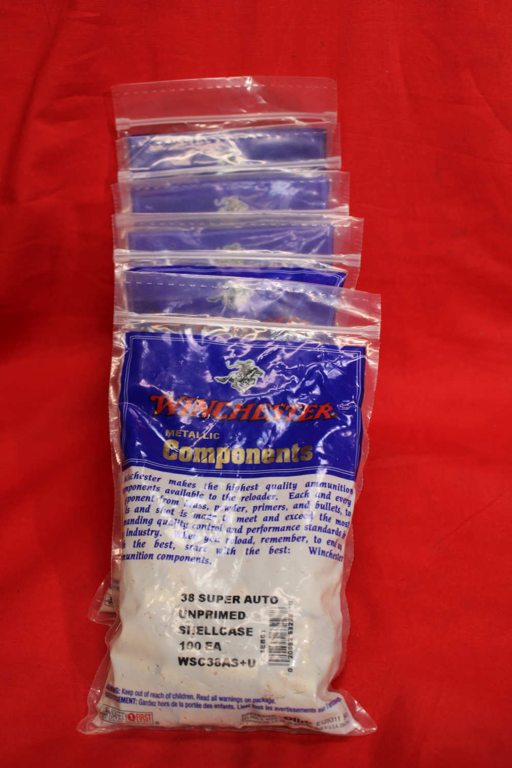 38 SUPER BRASS WINCHESTER NEW SEALED BAGS 38 SUPER+P -img-9