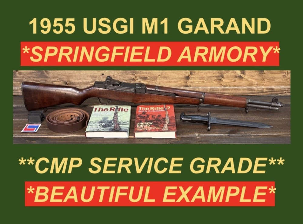 M1 GARAND SPRINGFIELD 1955 CMP SERVICE J.L.G. GORGEOUS U.S. BATTLE RIFLE M1-img-0