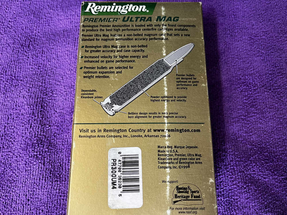 20 Rounds of NEW PREMIER REMINGTON .300 ULTRA MAG Ammo - NO RESERVE-img-2