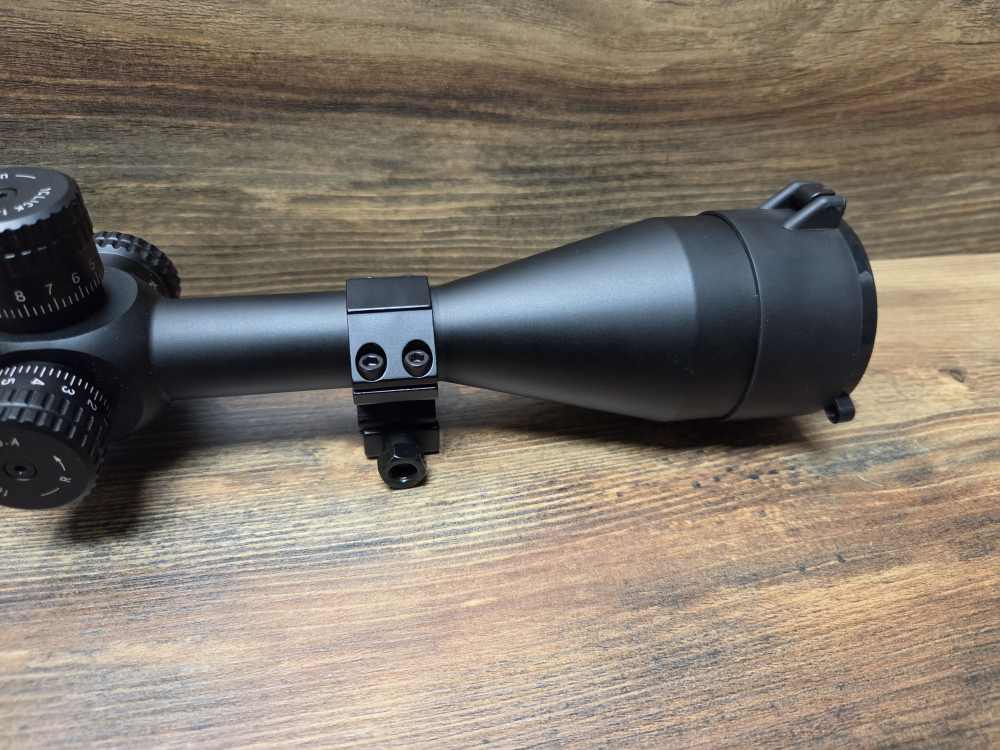 Like New Riton 1 Conquer 6-24x50 Side Focus Rifle Scope R3 W/Rings-img-3