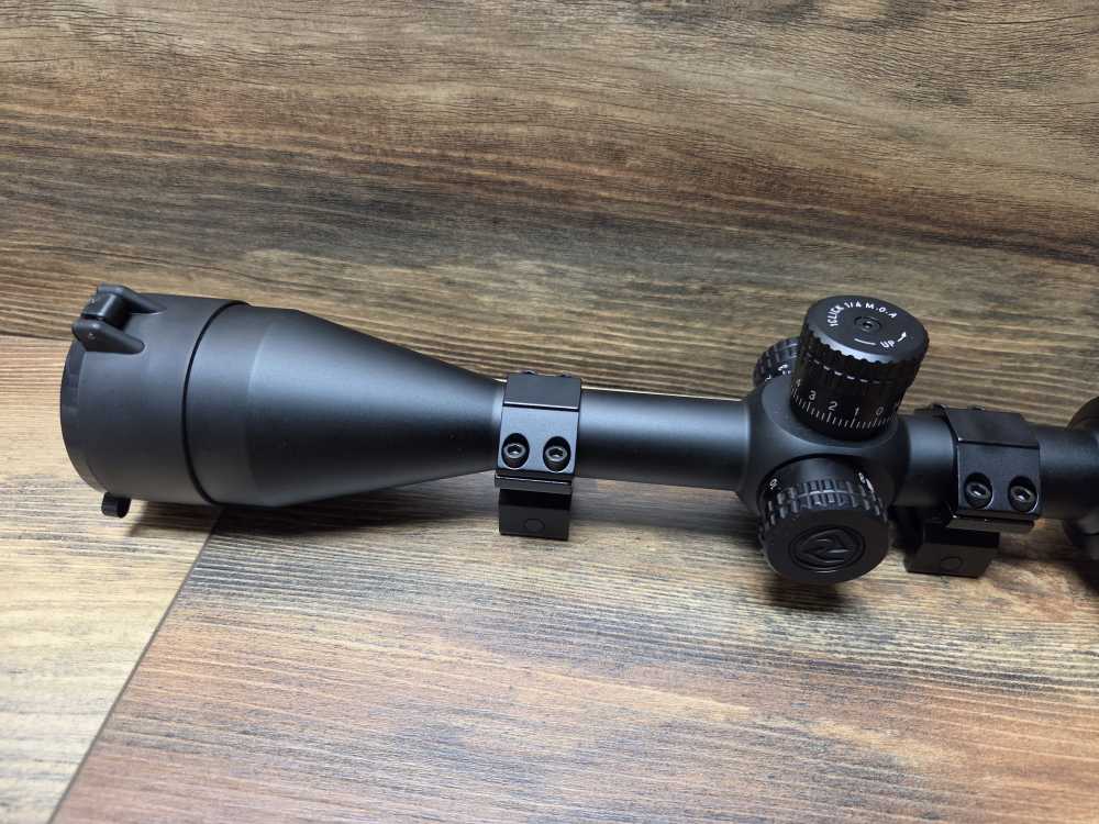 Like New Riton 1 Conquer 6-24x50 Side Focus Rifle Scope R3 W/Rings-img-2