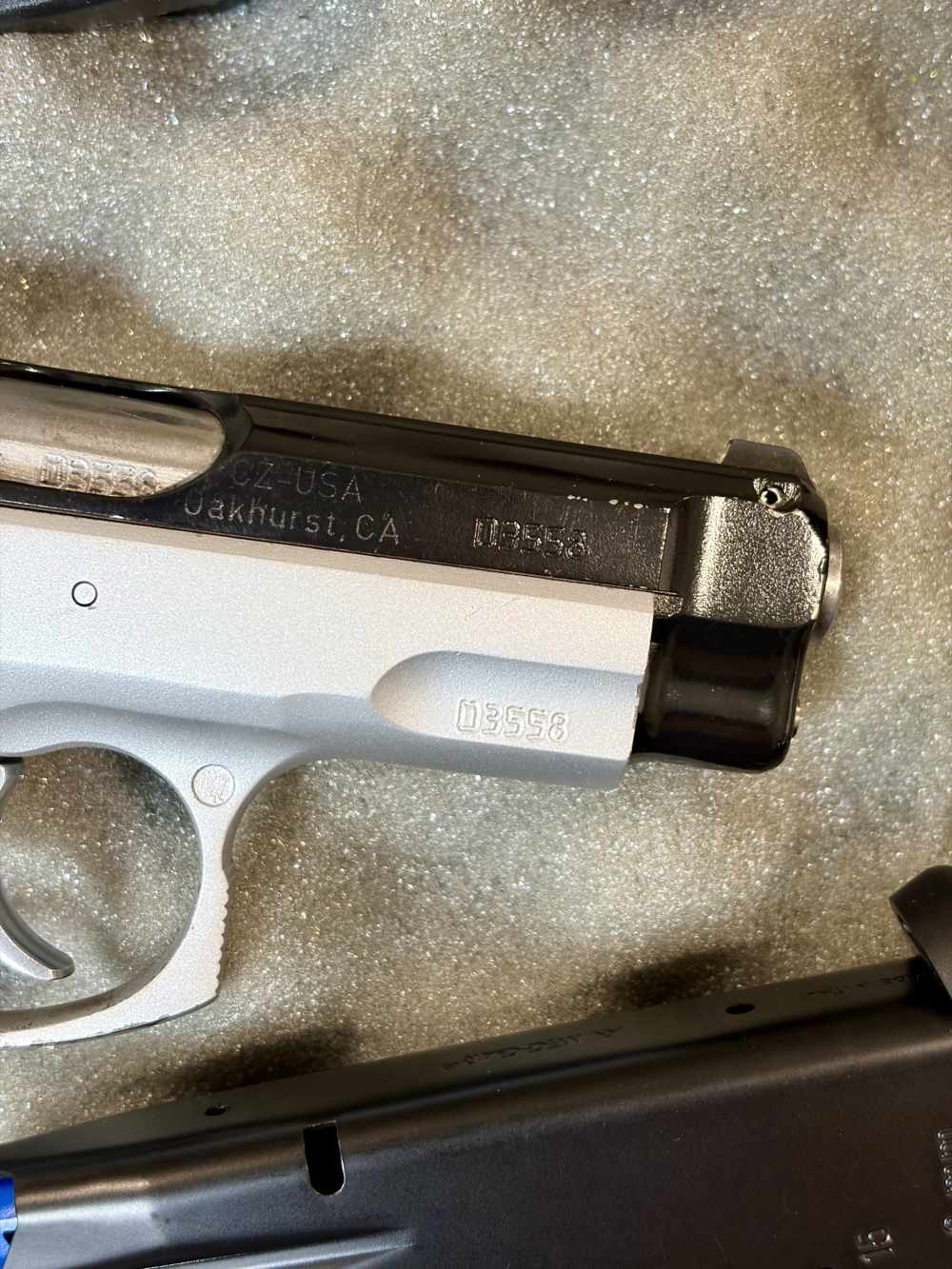 Custom CZ-75 compact CZ75 two-tone Night Sights 9mm 15rd Cerakote-img-5