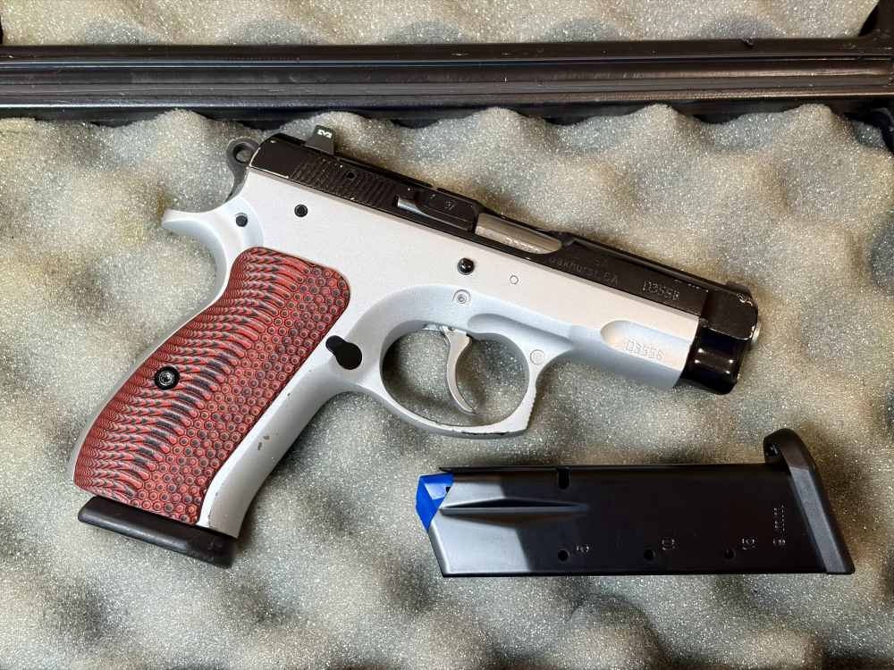 Custom CZ-75 compact CZ75 two-tone Night Sights 9mm 15rd Cerakote-img-2