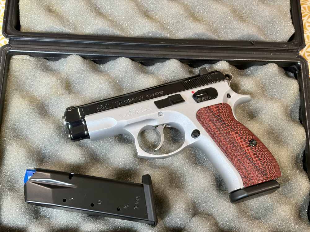 Custom CZ-75 compact CZ75 two-tone Night Sights 9mm 15rd Cerakote-img-0