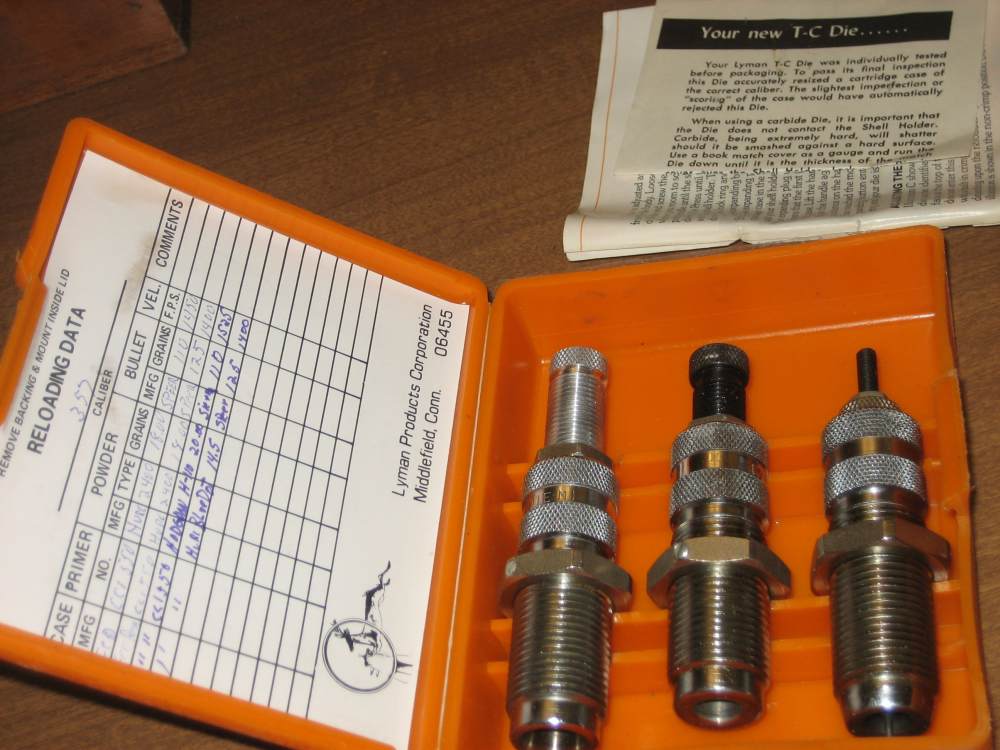 LYMAN 38 Spl/357 Mag carbide dies-img-1