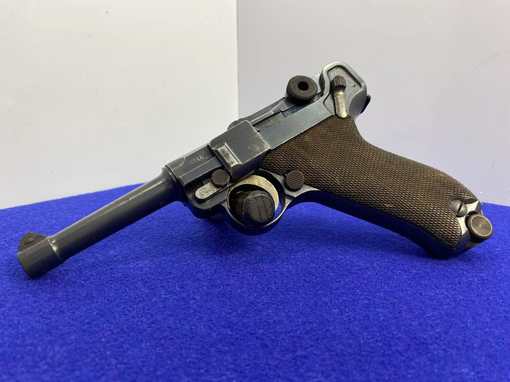 1916 DWM P.08 Luger 9mm Blue 4" -COLLECTIBLE GERMAN MADE HANDGUN- Iconic-img-3