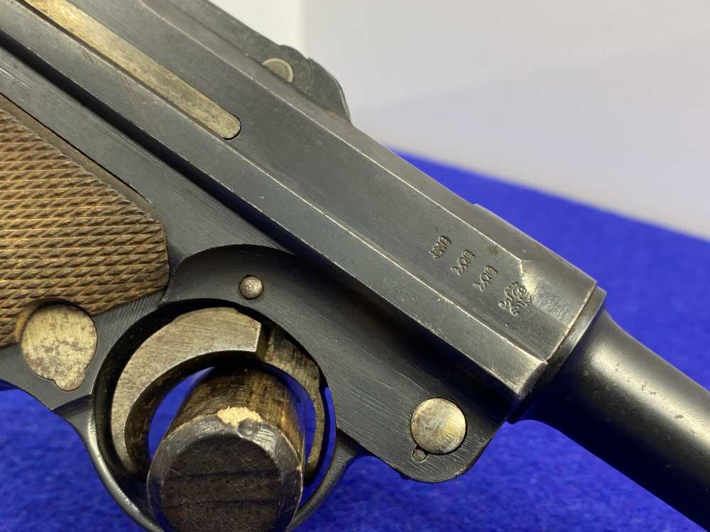 1916 DWM P.08 Luger 9mm Blue 4" -COLLECTIBLE GERMAN MADE HANDGUN- Iconic-img-14
