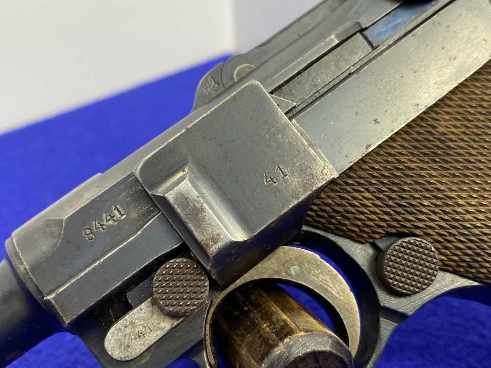 1916 DWM P.08 Luger 9mm Blue 4" -COLLECTIBLE GERMAN MADE HANDGUN- Iconic-img-7