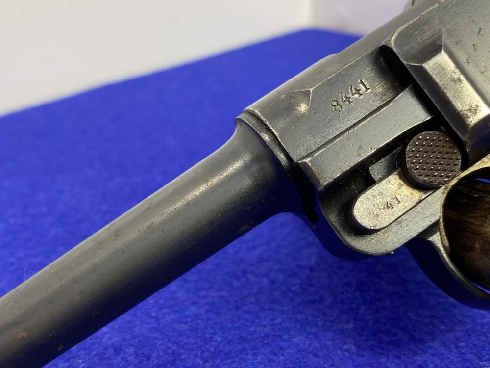 1916 DWM P.08 Luger 9mm Blue 4" -COLLECTIBLE GERMAN MADE HANDGUN- Iconic-img-8
