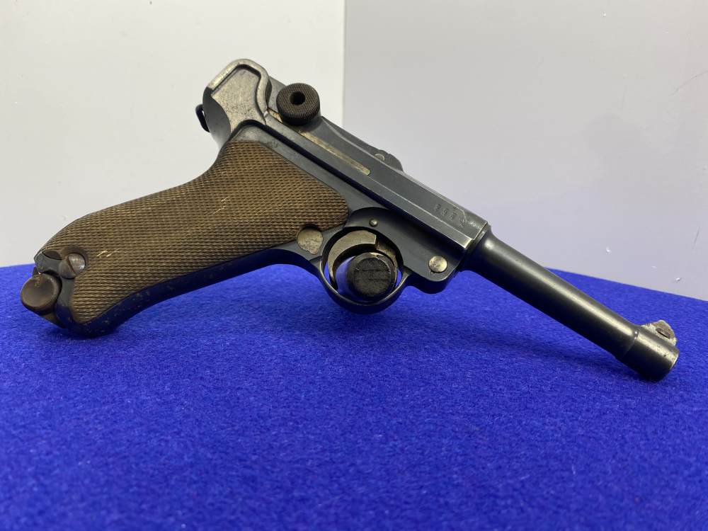 1916 DWM P.08 Luger 9mm Blue 4" -COLLECTIBLE GERMAN MADE HANDGUN- Iconic-img-10