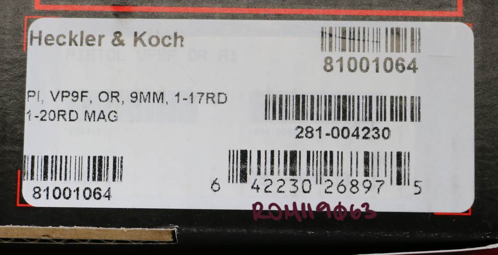 NEW! Heckler & Koch VP9A1 F OR 9mm 4.5" Barrel 17/20-rd-img-28