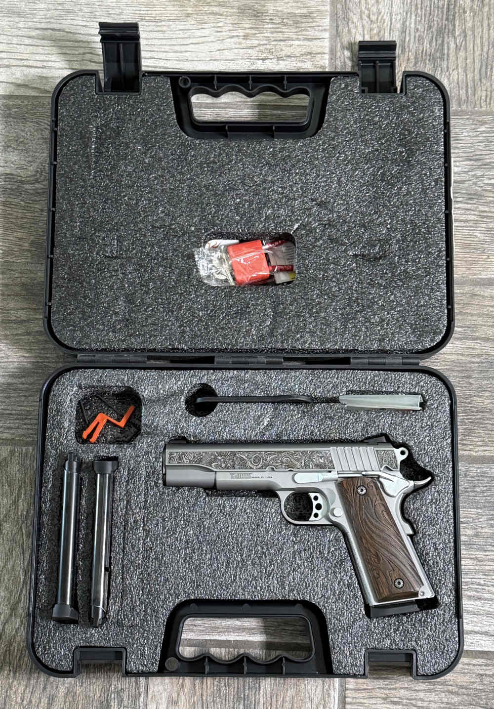 Altamont 1911 Taurus.  One of a kind.  Viking engraving.  Custom grips.-img-11