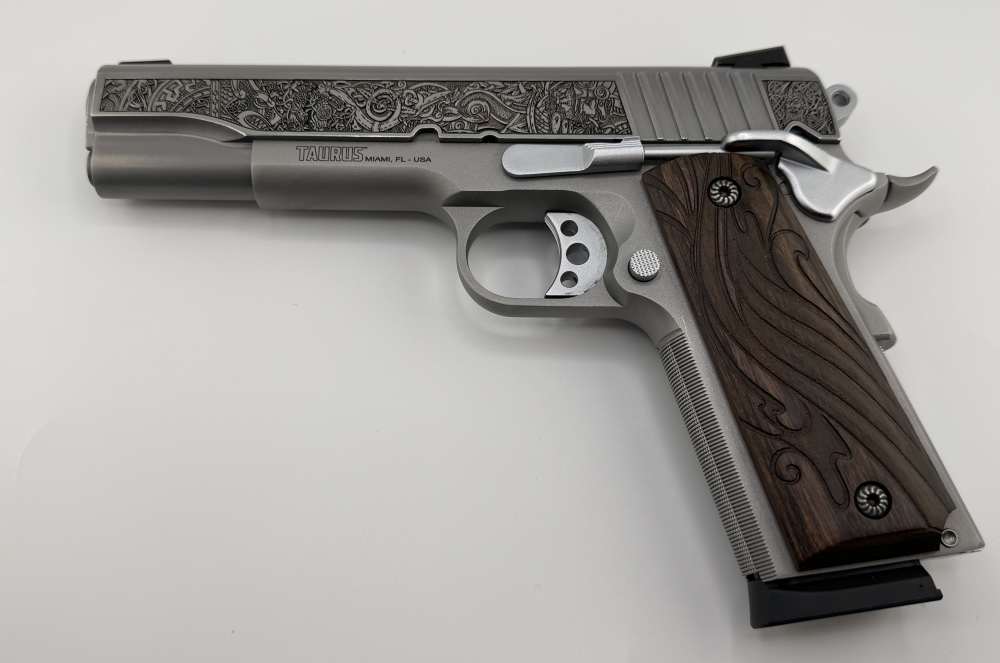 Altamont 1911 Taurus.  One of a kind.  Viking engraving.  Custom grips.-img-5