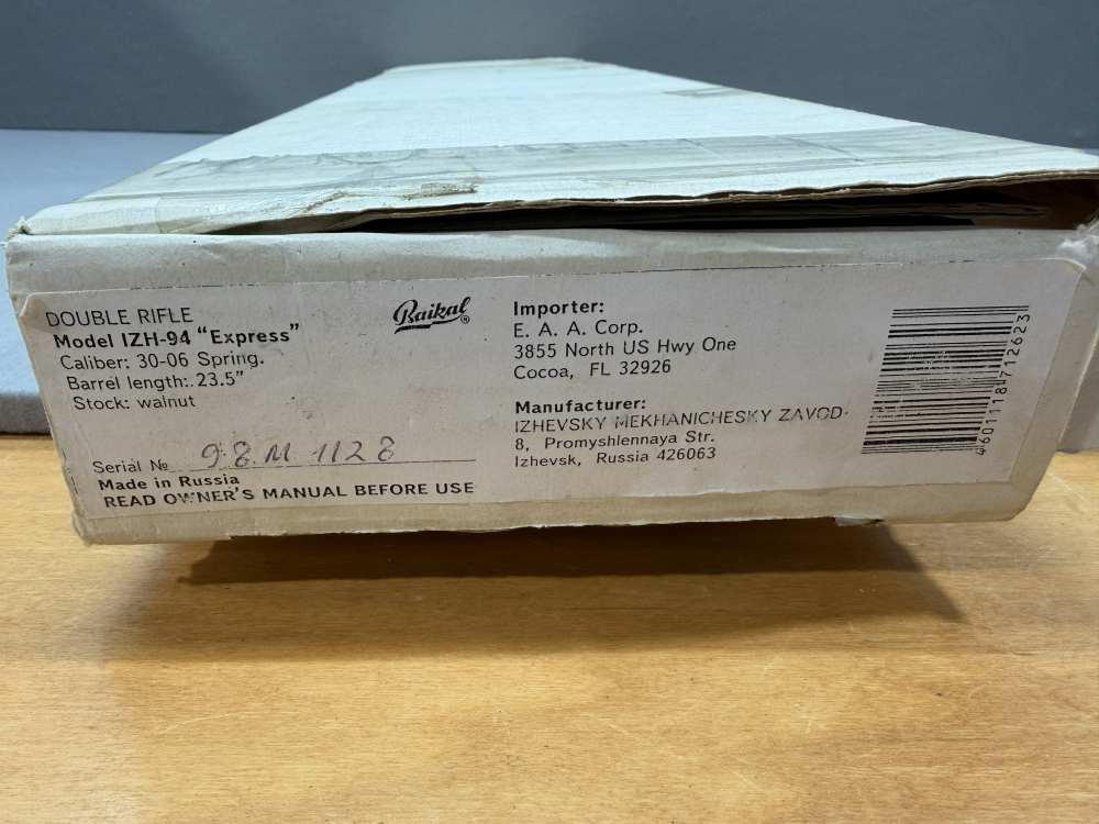 Baikal Model IZH-94 Express 30-06 Double Rifle Break Action-img-1
