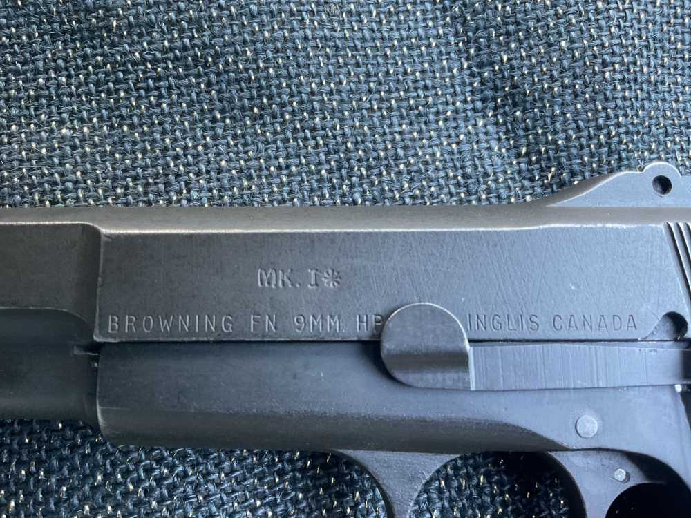 Canadian Inglis Browning Hi Power Chinese Contract Tangent Sight 9mm WWII-img-5