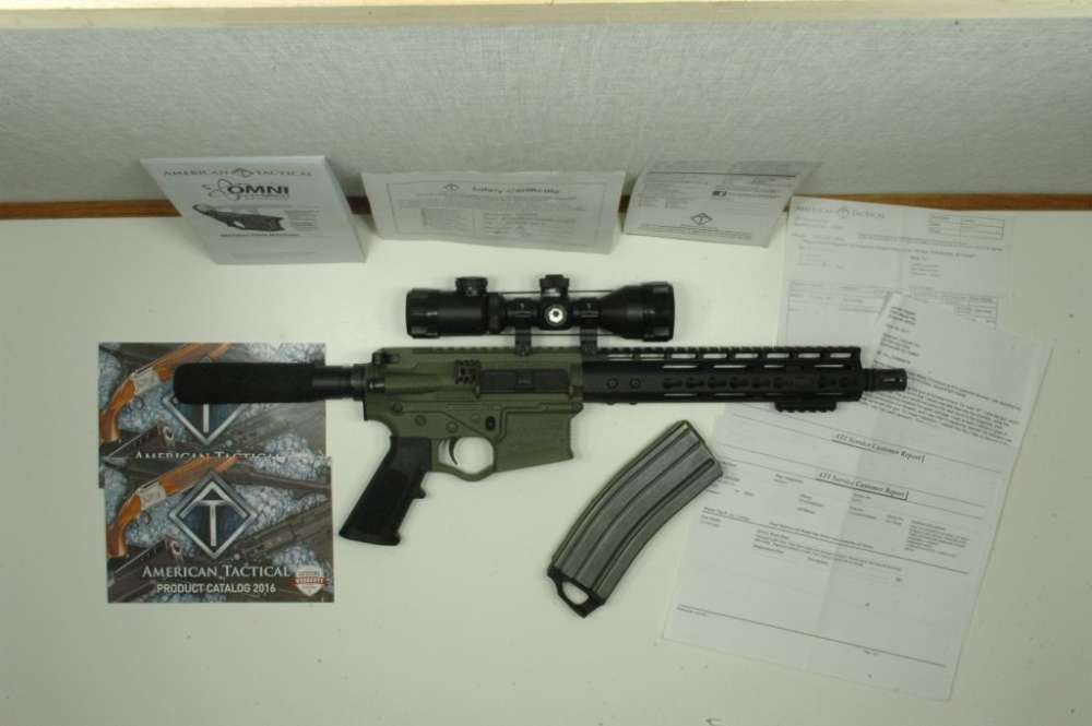 American Tactical Omni Hybrid Maxx AR Pistol, 5.56mm, 12”, Barska, 2017 -img-0