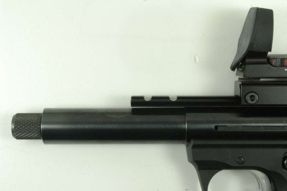 Ruger Mark III Target, .22 LR, Blued, Threaded Barrel, TruGlo, 2 Mags, 2008-img-4